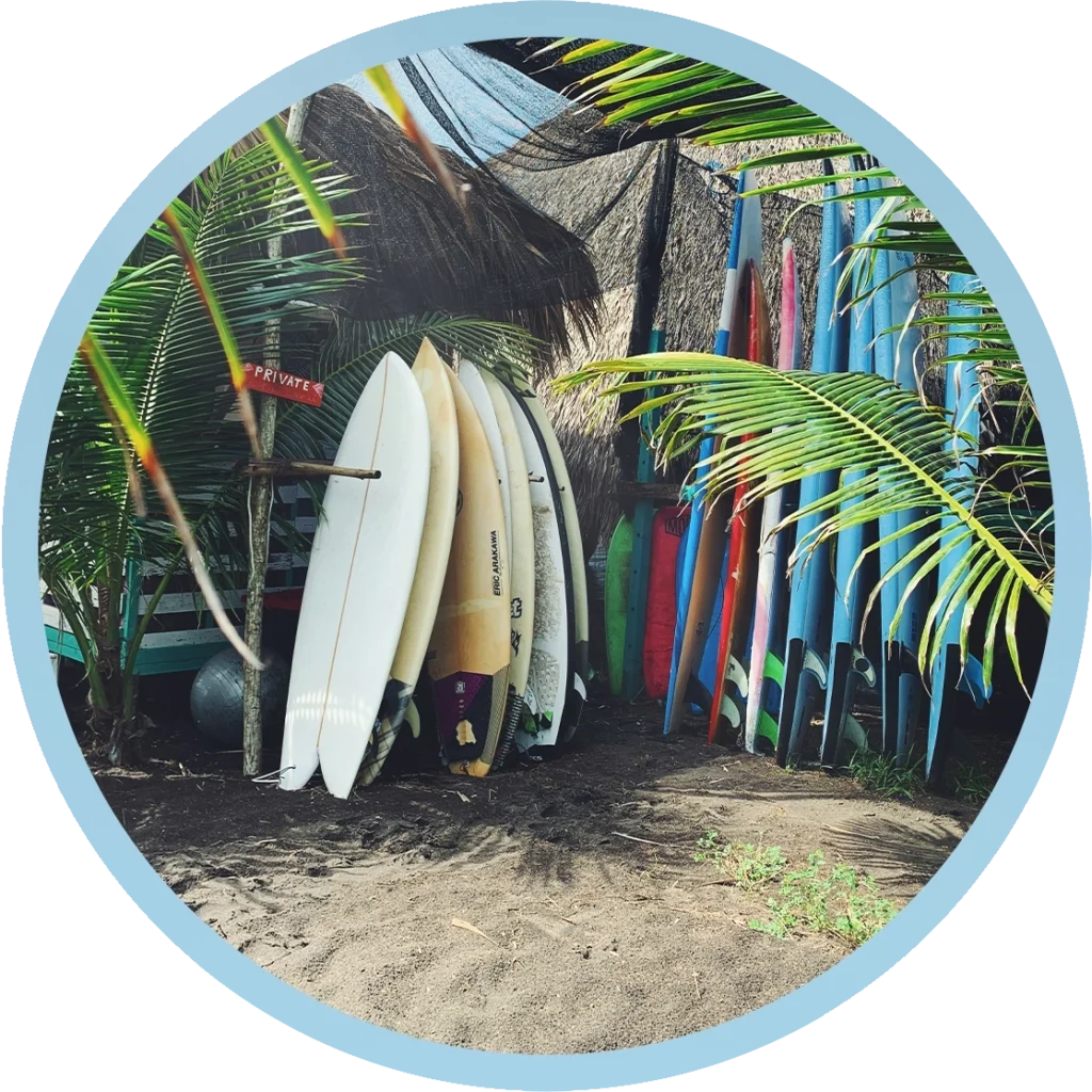 Planche de surf type Fish hybride courte pour surfeur intermédiaire cherchant de la maniabilité.